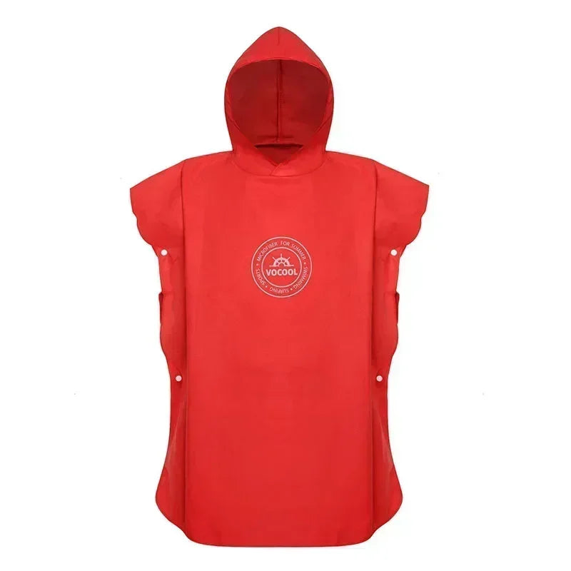 Hooded Microfiber Swim Poncho