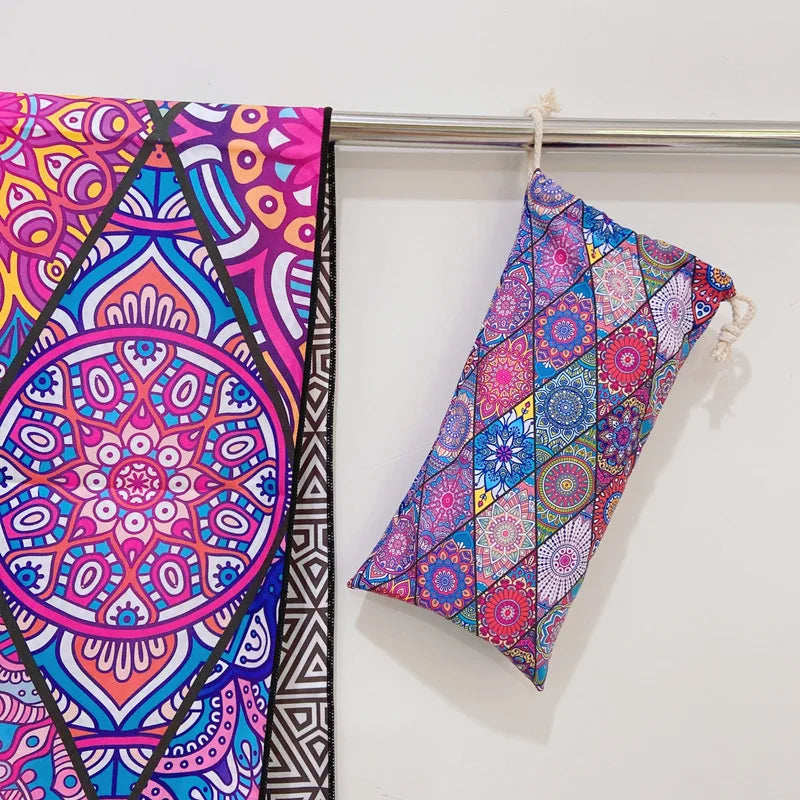 Premium Double-Sided Microfibre Quick-Dry Sports & Beach Towel – Mandala Spirit