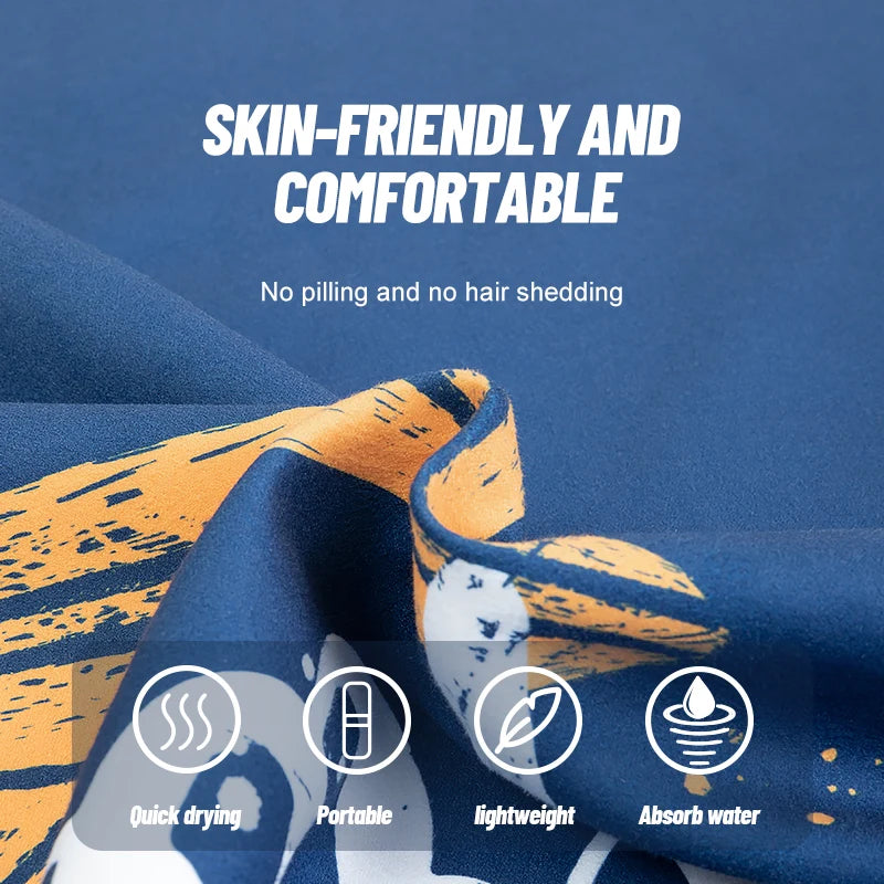 foldable microfibre surf poncho compact travel towel