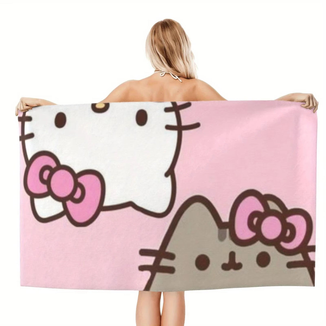 Boho Kitty Beach Towel