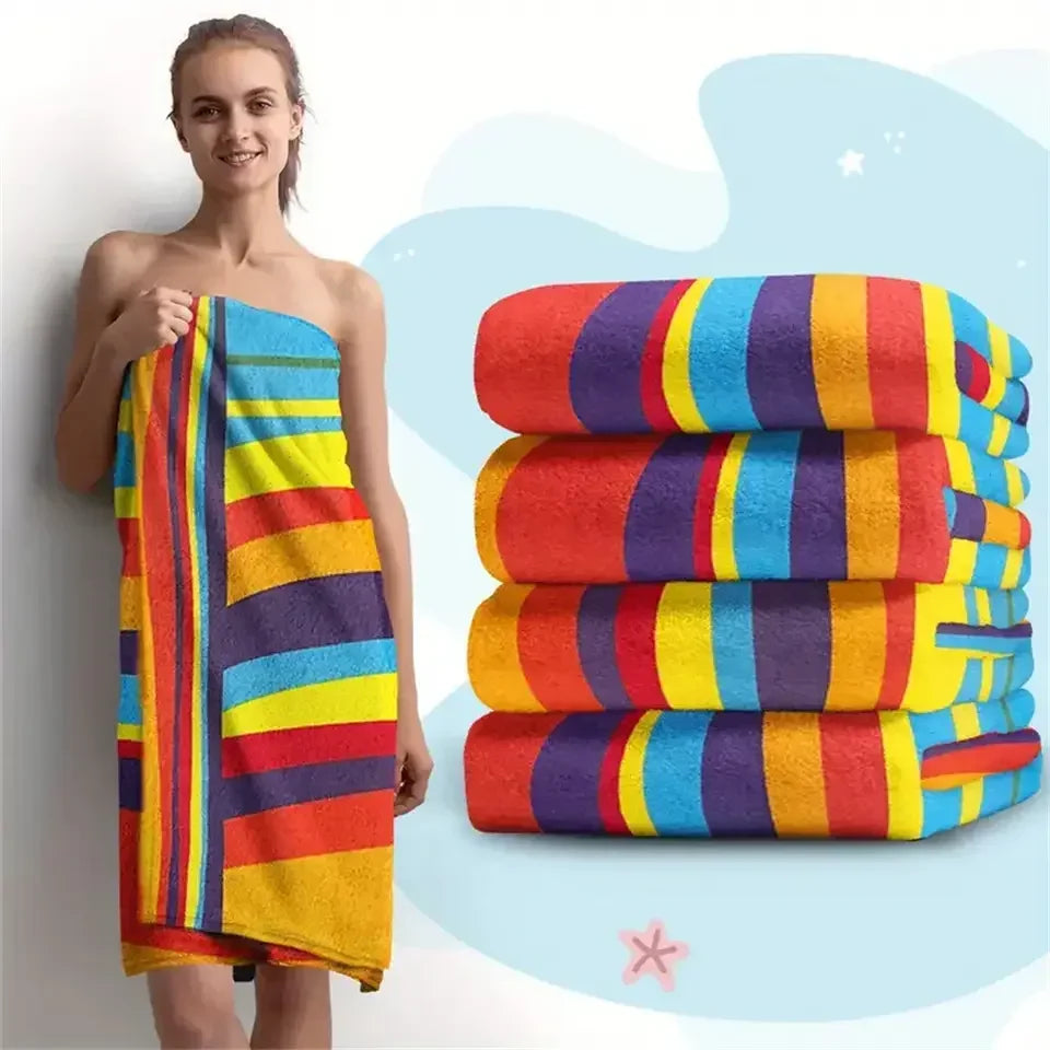 Beach towel made from quick-dry microfibre – lightweight, compact and perfect for travel, swimming or gym