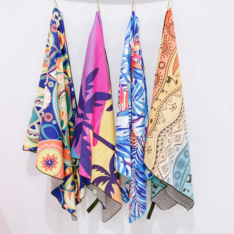 microfibre double sided beach towels colourful patterns