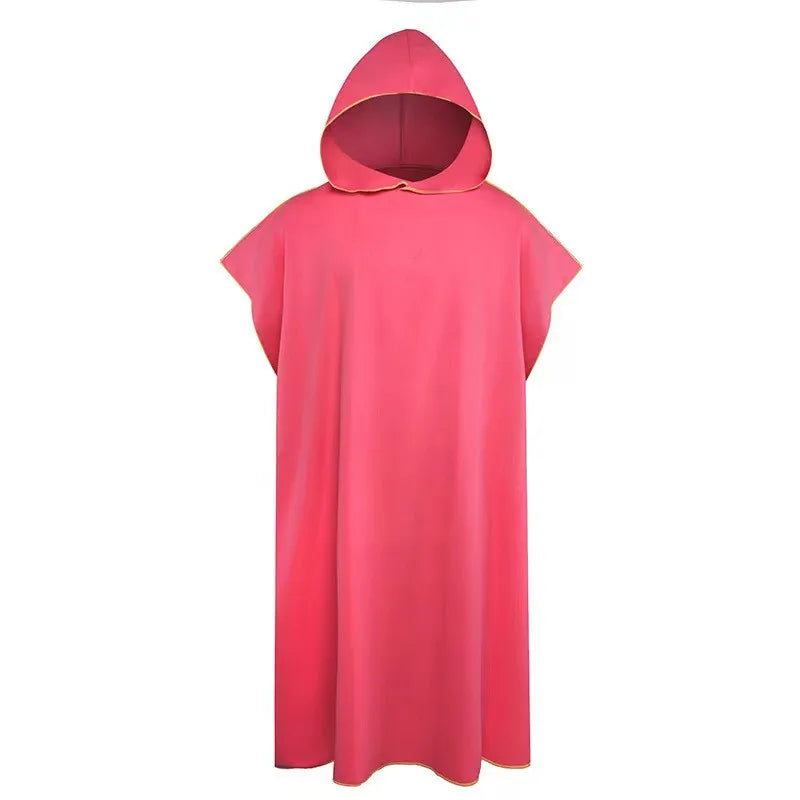 Kustroze BeachFlow poncho met capuchon voor zwemmen en reizen