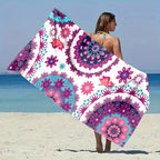 SunVibe Oversized Microfiber Beach Towel – Sand Free