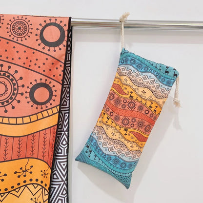 Premium Double-Sided Microfibre Quick-Dry Sports & Beach Towel – Sunset Horizon