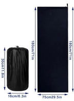 microfiber sleeping bag liner dimensions 180 x 75 cm