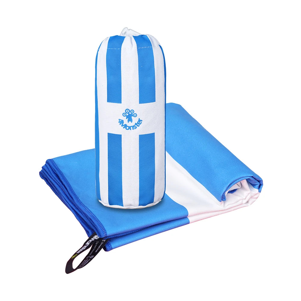 Premium Striped Quick‑Dry Microfibre Towel – Style, Performance, Adventure‑Ready