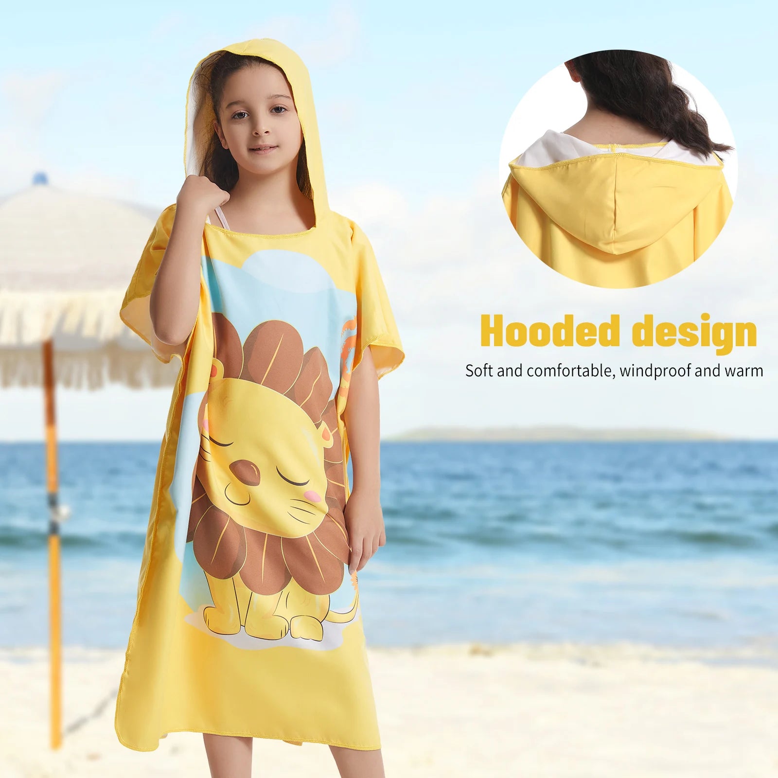 Kids Hooded Microfibre