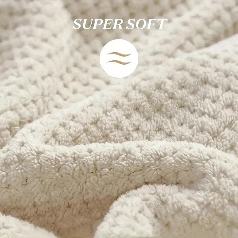 soft microfibre hair towel fabric texture detail