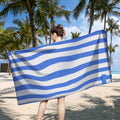 2-Piece Striped Microfibre Quick-Dry Towel