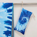 Premium Double-Sided Microfibre Quick-Dry Sports & Beach Towel – Indigo Tie-Dye