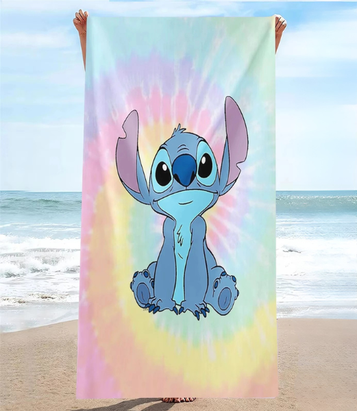 Cartoon Alien Microfibre Beach Towel