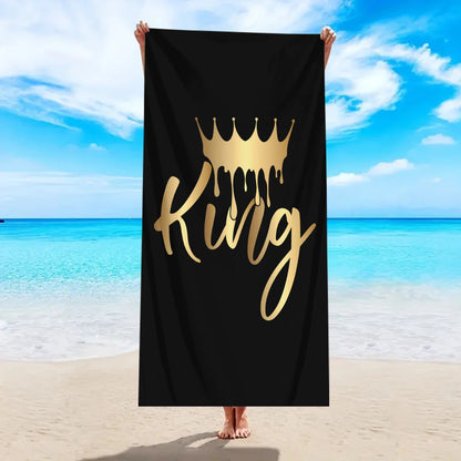 Microfibre Beach Towel – King & Queen Design