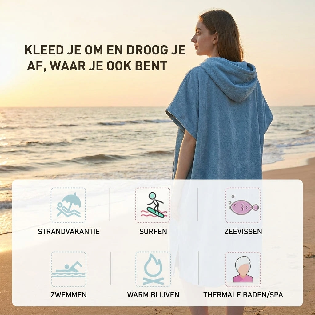 Voordelen van sneldrogende microvezel surfponcho met capuchon