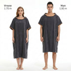 Maattabel van BeachFlow poncho met capuchon voor dames en heren
