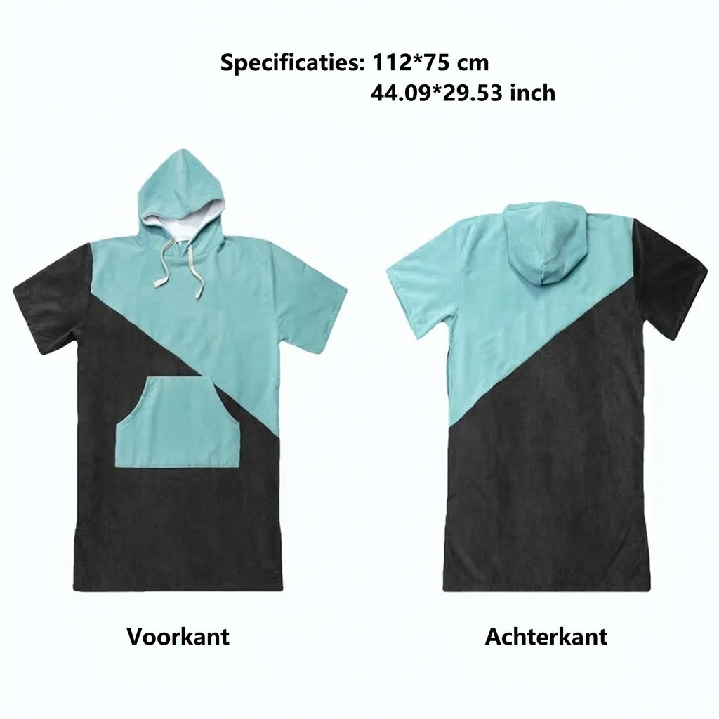 WarmFlow Poncho met Capuchon