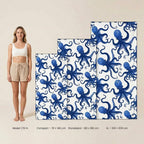 Maattabel van Blue Octopus microvezel strandhanddoek