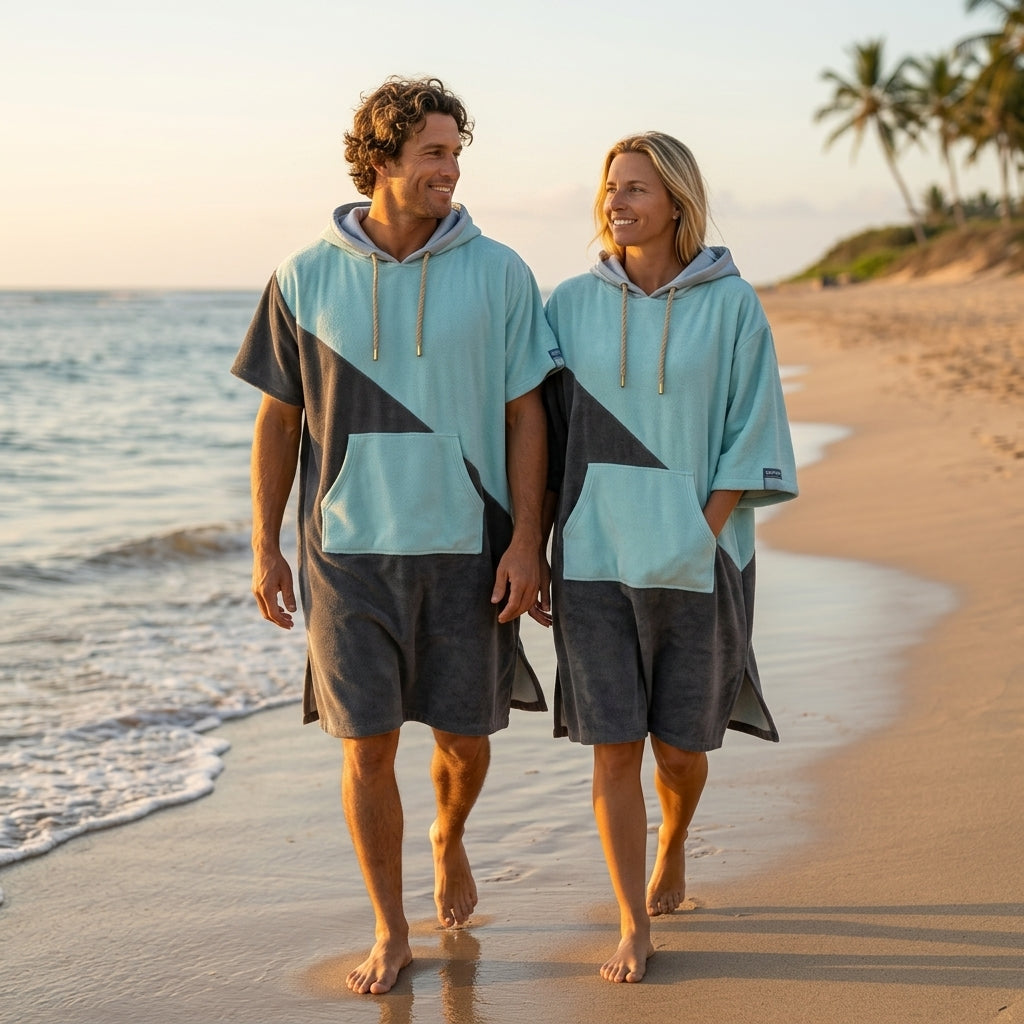 WarmFlow Poncho met Capuchon