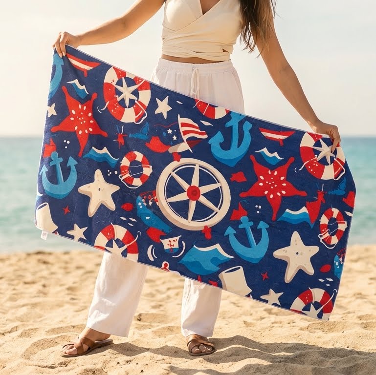 Microfibre Beach Towel Backpack - 2-in-1 Quick Dry Travel Towel
