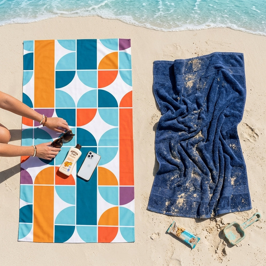 Geowave Microfiber Beach Towel – Sand Free