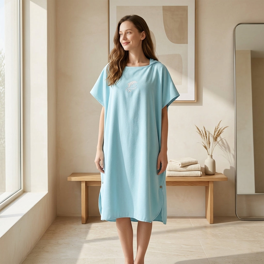 changing robe indoor use lightweight quick dry microfibre robe unisex design