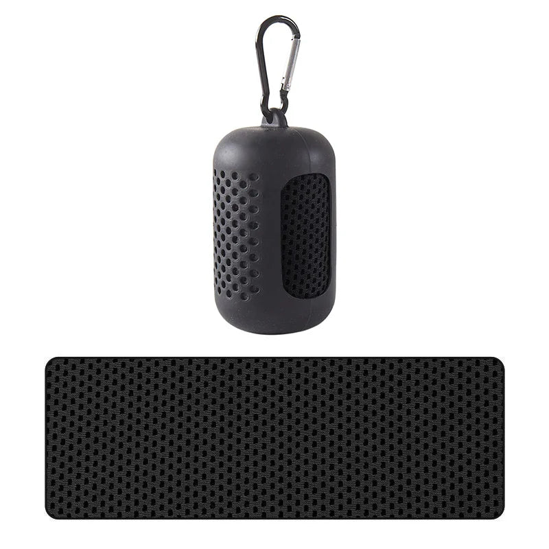 Circular Silicone Wrapped Cold Towel: Instant Cooling & Ultimate Portability