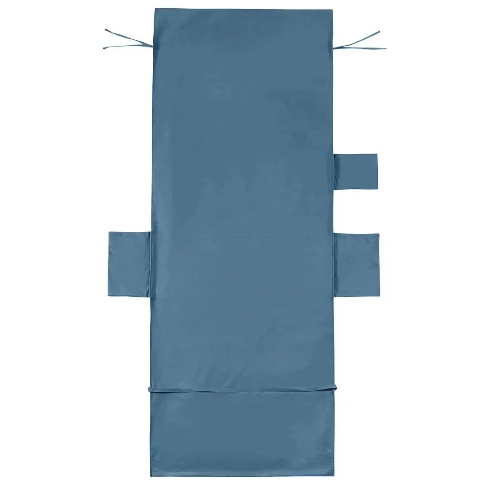 dark blue microfiber beach chair towel with side pockets