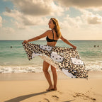 leopard pop microfibre beach towel quick dry beach towel