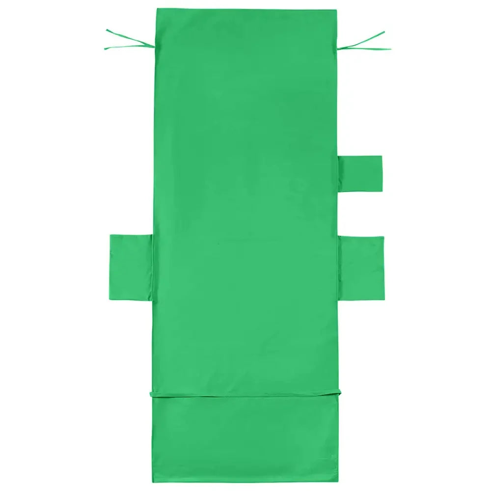 green microfiber beach chair towel with side pockets