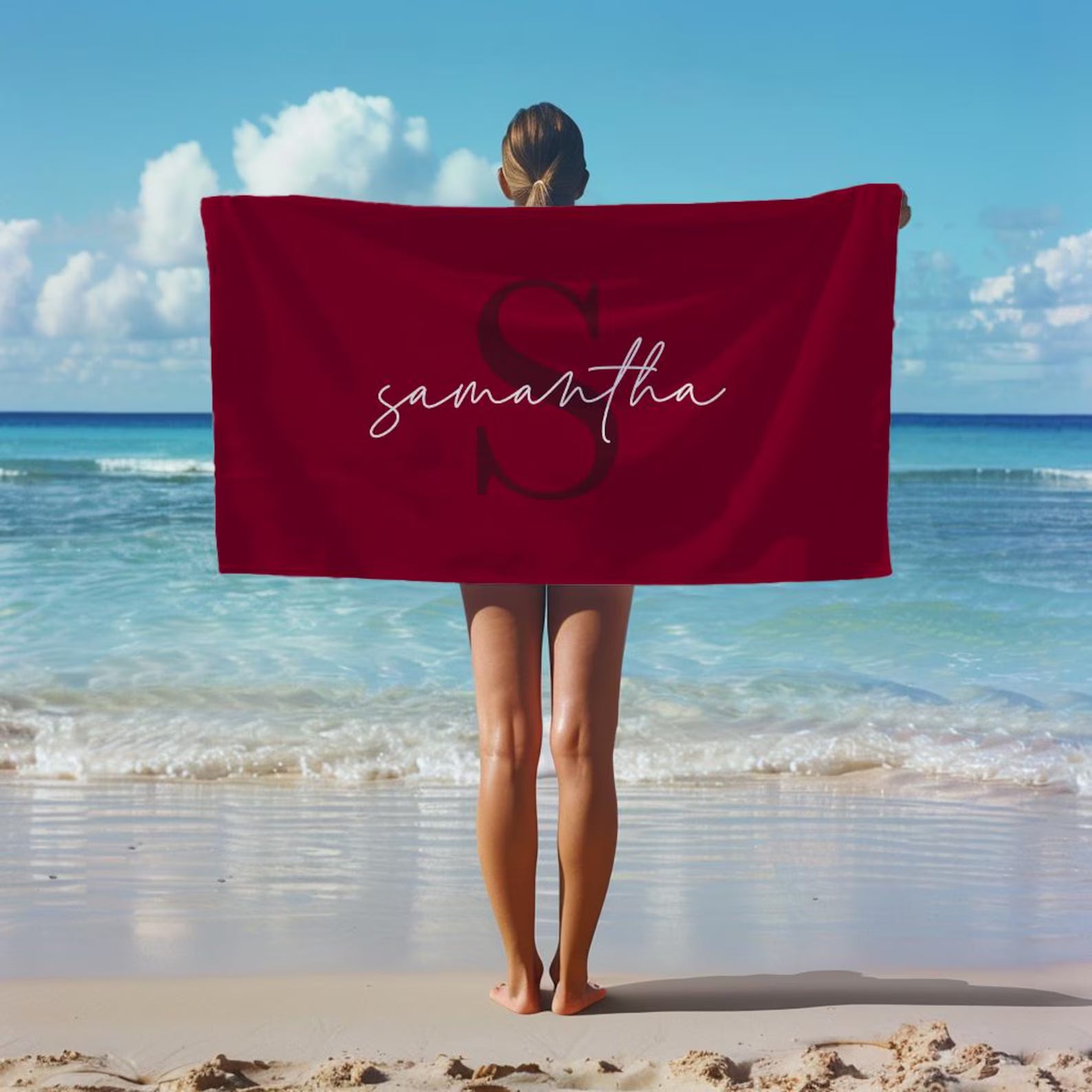 Monogram Coast Towel | Custom Name