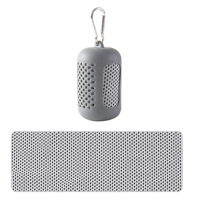 Circular Silicone Wrapped Cold Towel: Instant Cooling & Ultimate Portability
