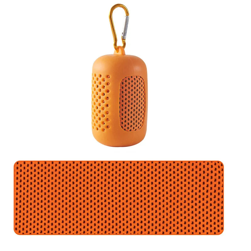 Circular Silicone Wrapped Cold Towel: Instant Cooling & Ultimate Portability