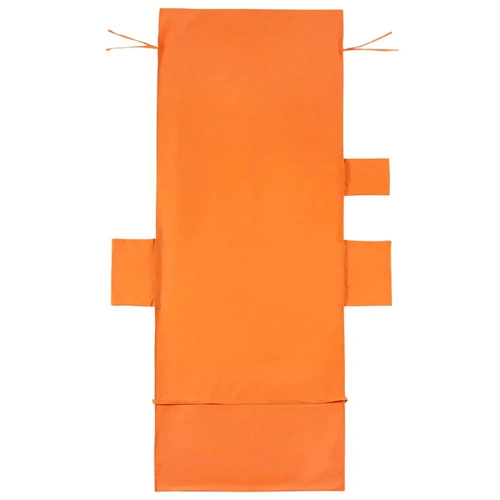 orange microfiber beach chair towel with side pockets