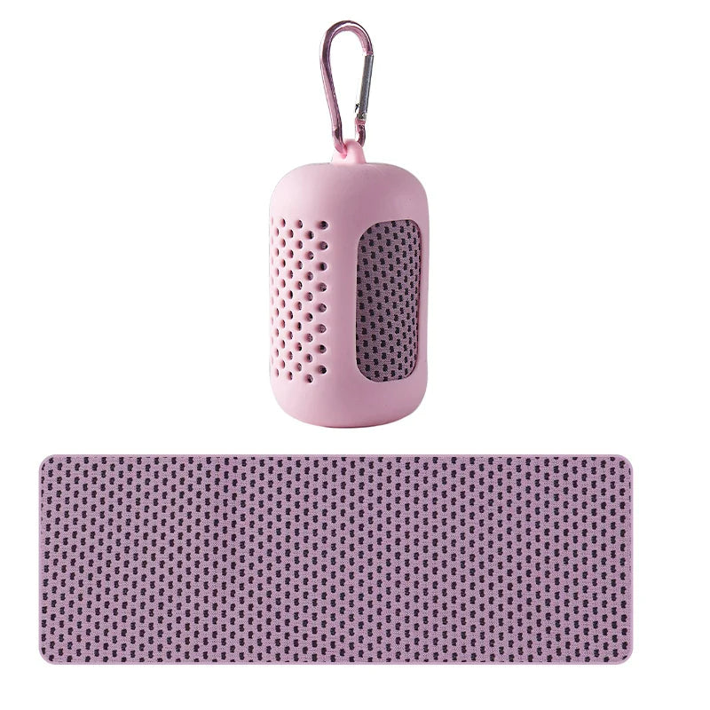 Circular Silicone Wrapped Cold Towel: Instant Cooling & Ultimate Portability