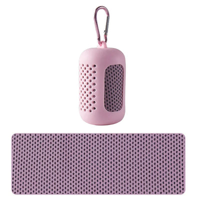 Circular Silicone Wrapped Cold Towel: Instant Cooling & Ultimate Portability