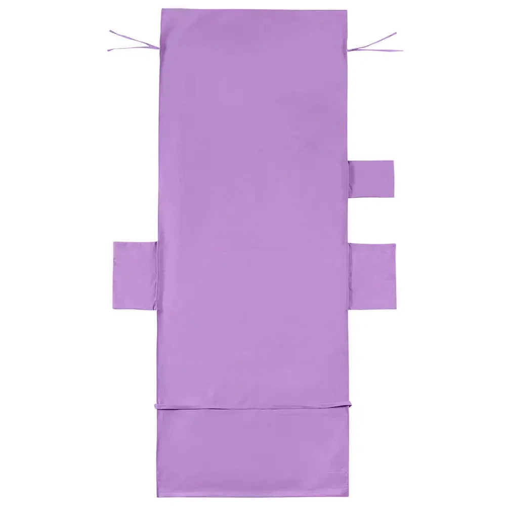 purple microfiber beach chair towel with side pockets