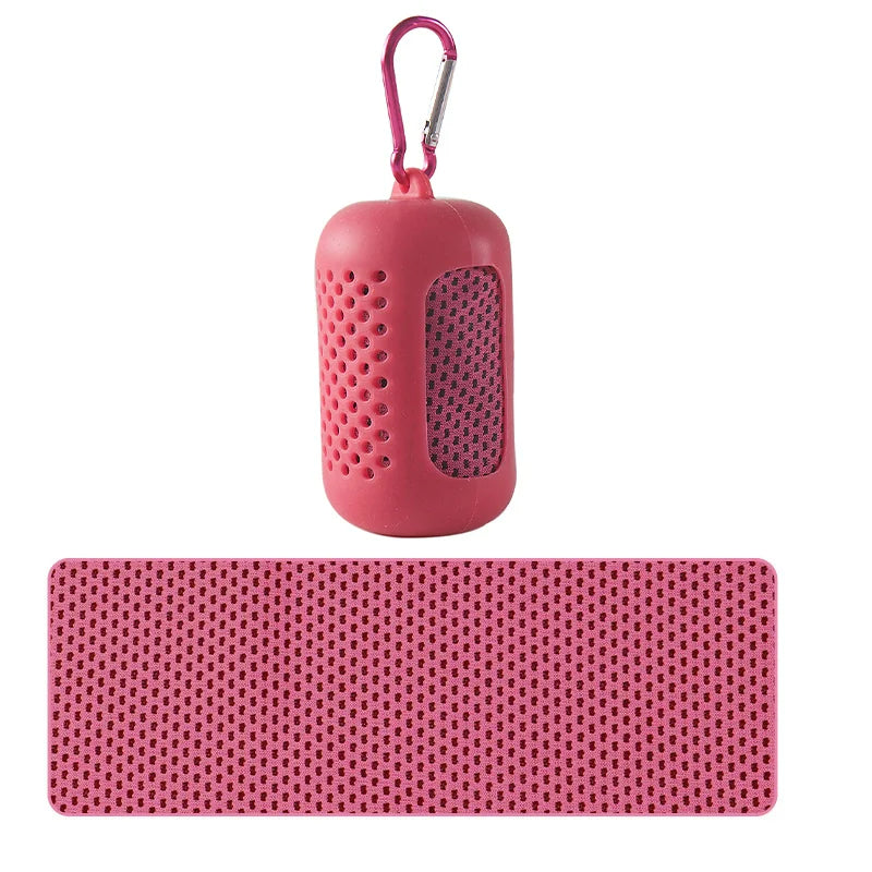Circular Silicone Wrapped Cold Towel: Instant Cooling & Ultimate Portability