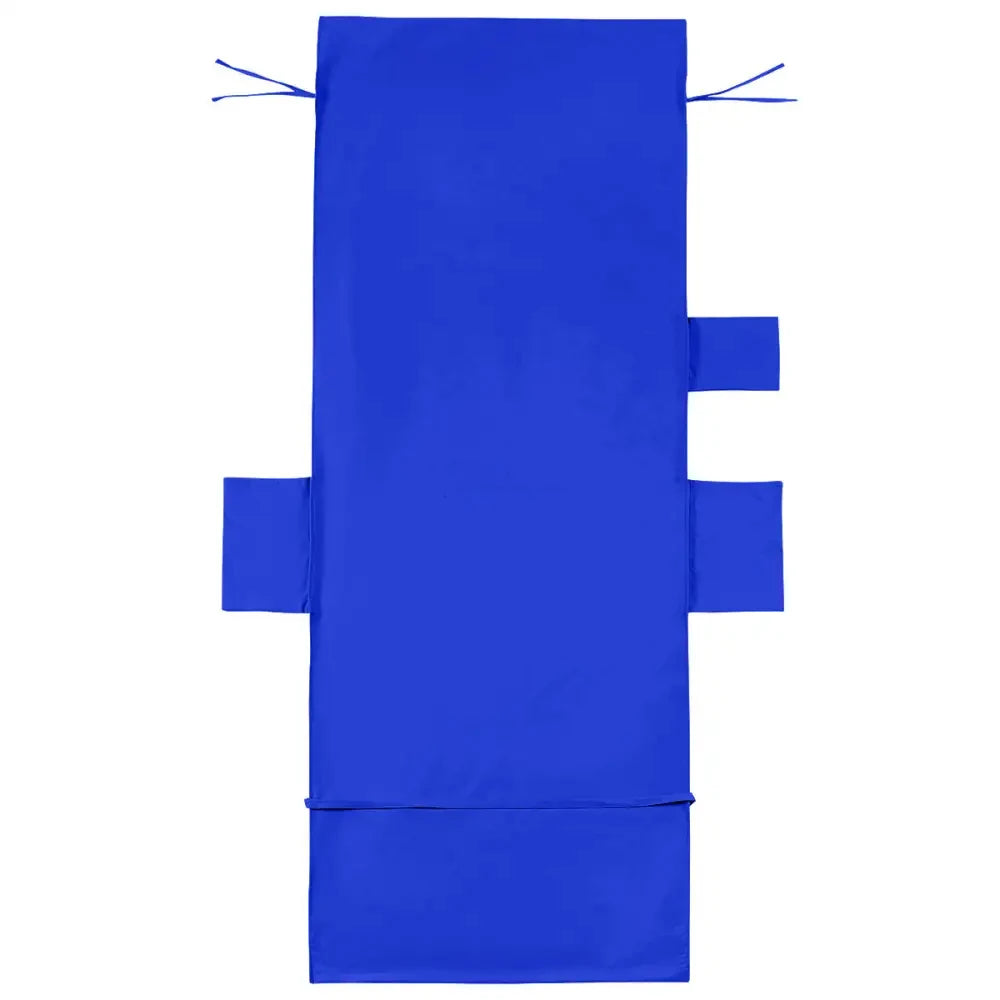 royal blue microfiber beach chair towel with side pockets